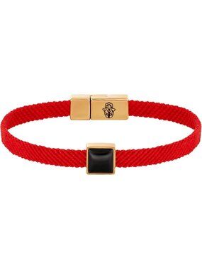 Red String Bracelet with Tiger Eye & Lapis Lazuli - 6.5” Healing Gemstone